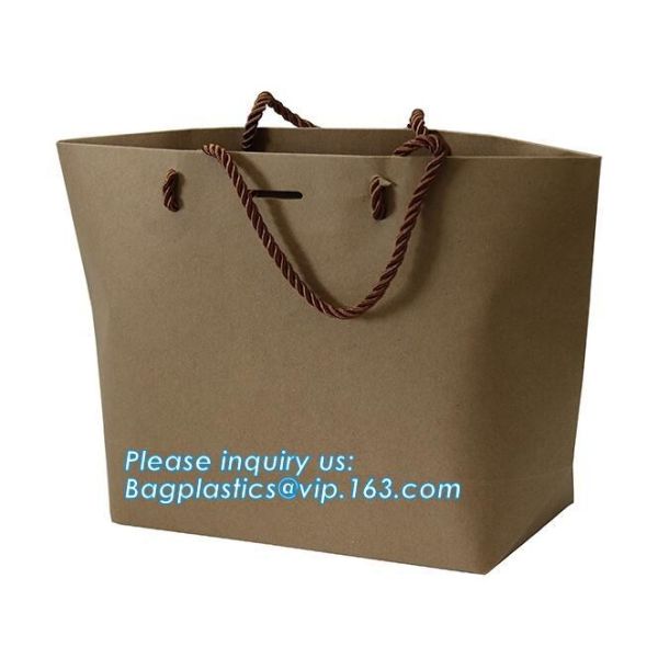 MULTIPURPOSE Holiday Gift Bags Shopping CMYK Eco Retail Packaging 100% Recyclable Kraft Paper Wedding Welcome Bags