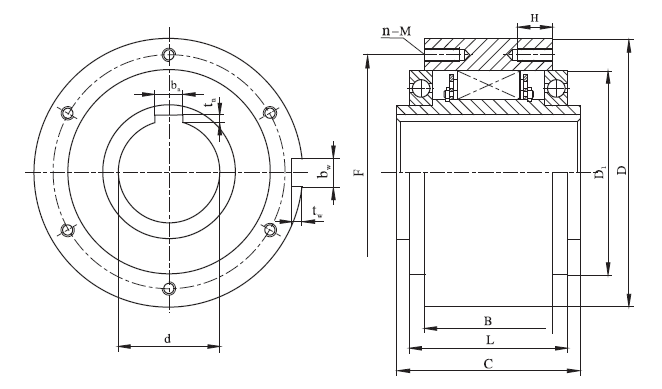 4100N.M 210mm Outer Diameter One Way Clutch Assembly For Chemical Machinery