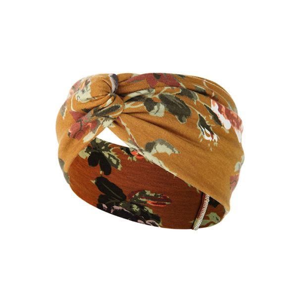 Fashion Women Head Scarves Wide Elastic Headbands With Heat Transfer Logo