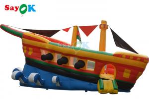 China Fire Retardant Inflatable Pirate Ship Combo Party Bounce House Inflatable Boat Castle Ship Slide on sale