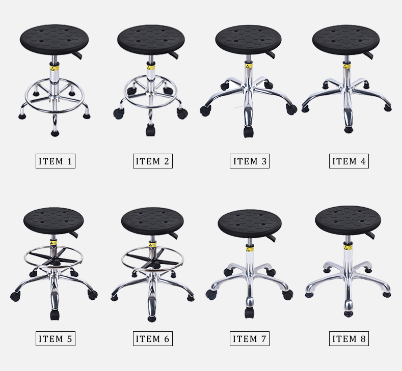 440mm - 580mm Anti Static Office Chair Comfortable PU Lab Pu Office Chair