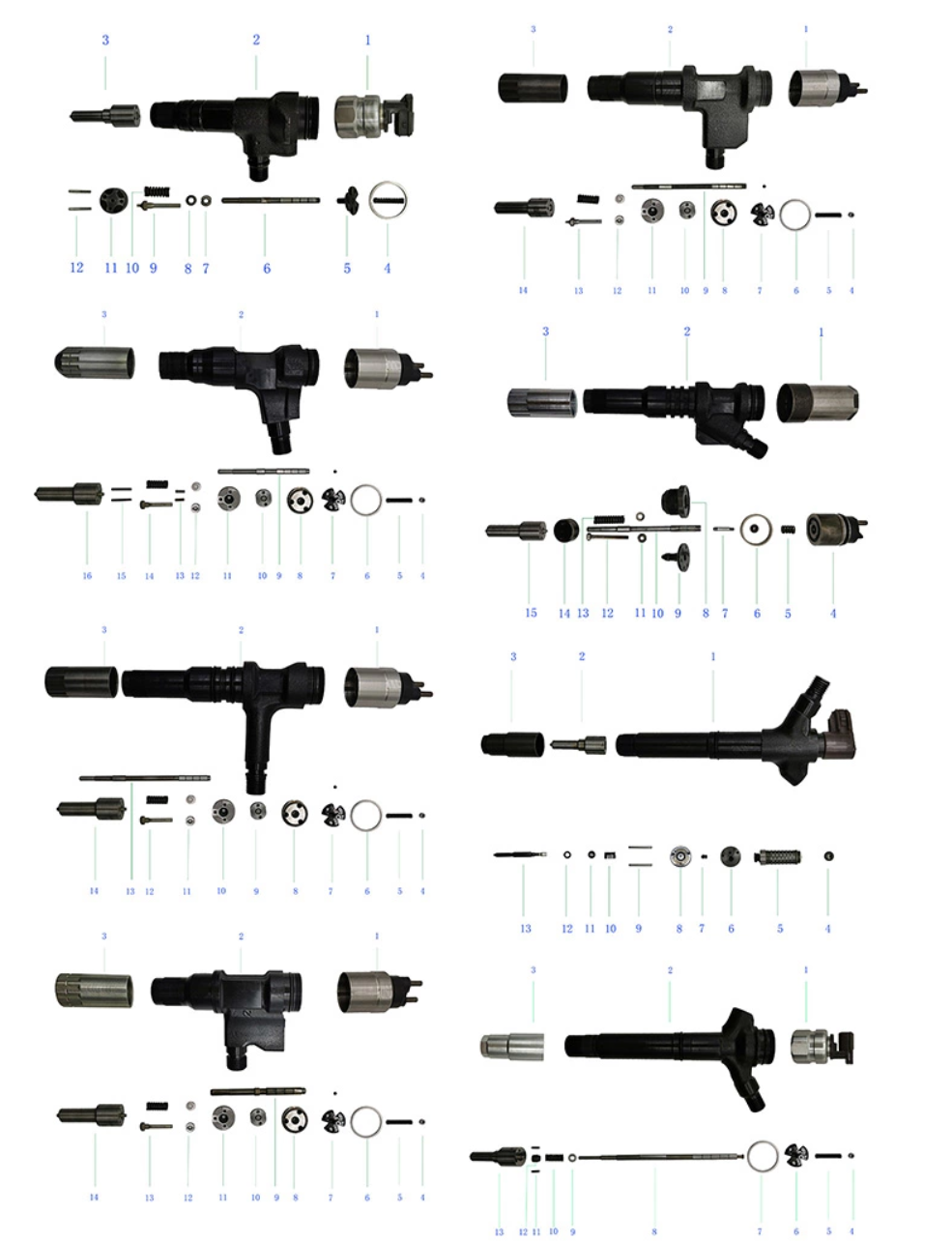 Nozzle 095000-7760 23670-30100 Toyota Diesel Fuel Injectors