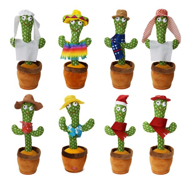 Luminous Dancing And Talking Electric Cactus Plush Toy
