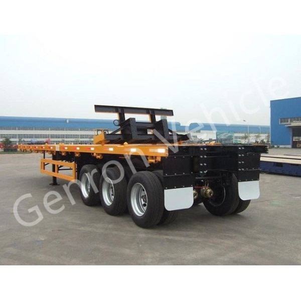 3 Axles 45 Tons Transport Container Semi Trailer Flatbed Semi Trailer