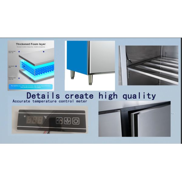 Safety Operation Commercial Undercounter Fridge Freezer Easy Maintenance
