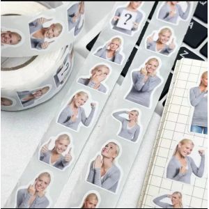 Cheap Waterproof Round Self Adhesive Sticker Roll Vinyl Circle Label Sticker wholesale