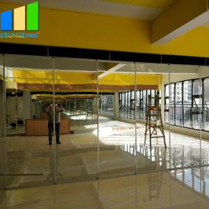 Cheap Flexible Mirror Movable Partition Walls Folding Sliding Partition With Mirror For Art Gallery wholesale