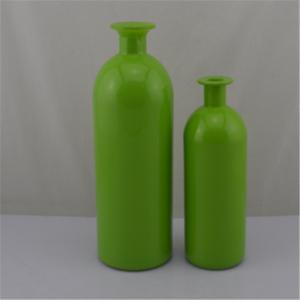 China colored vase,glass vase set,color sprey glass vase on sale