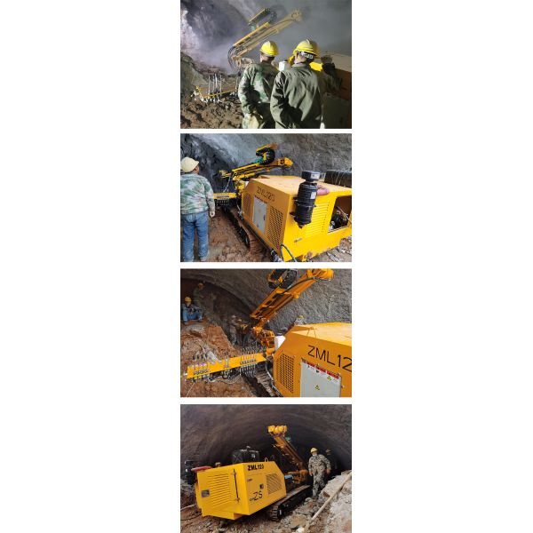 Tunnel Construction Crawler Rockbolt Type Rock Drill Rig 18kw Impact Power R32/R38/T38/T45 Shank
