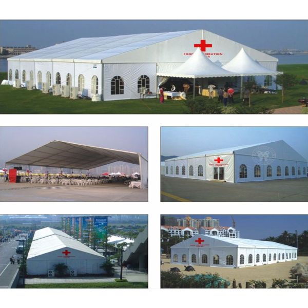 PVC / ABS Walls Hospital Emergency Tent Heat Sealed Seams For A Stronger Bond