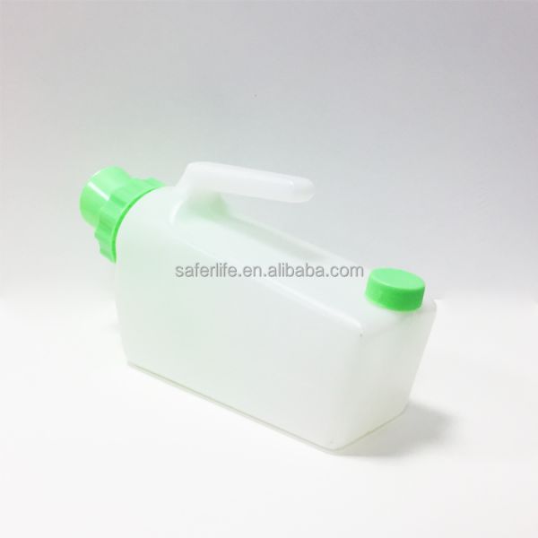 anti back flow Plastic Unisex 1000ML Urine Bottle Logo Printed Available Portable Urine Bottle