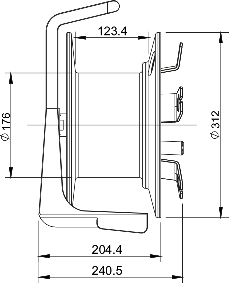 Trailer Cable Reel Cart Waterproof Connector Plastic Metal Fiber Optical Cable Reel
