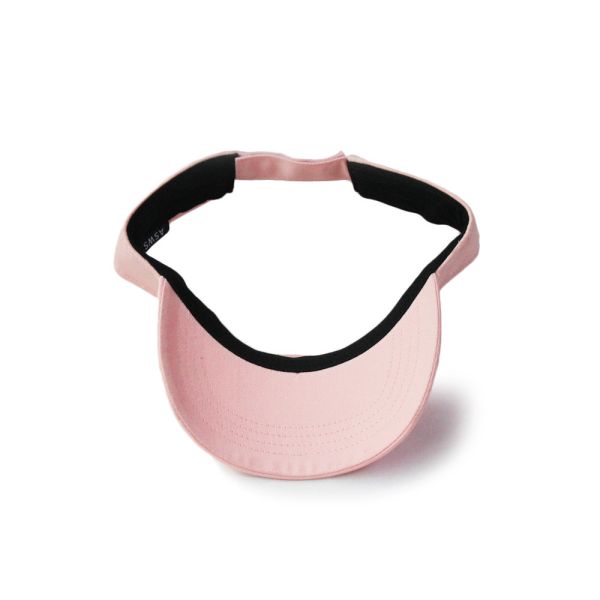 Adjustable Pink 58cm Sun Visor Caps Embroidery Printing Logo