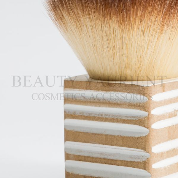 SA8000 Wooden Handle Square Kabuki Brush Kabuki Foundation Brush