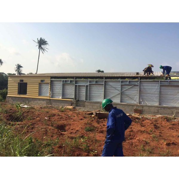 Heavy Duty Steel Structure Poultry House HDG Steel Frame Farm Buildings