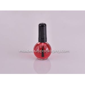 Buy cheap shiny black nail polish cap nail polish flat brush nail polish glass bottle 16ml from wholesalers