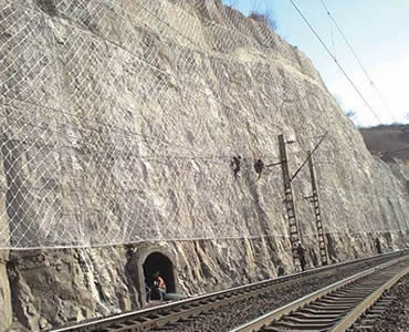 Wire mesh for slope protection