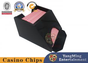 Cheap Manual Licensing Card Dealer Shoe Deluxe 1 Deck Black Acrylic Casino Blackjack Poker Table Dealer Shoe wholesale