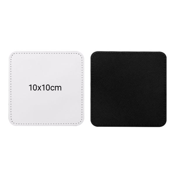 Round And Square Coaster Blanks For Sublimation Leather Coasters With Logo
