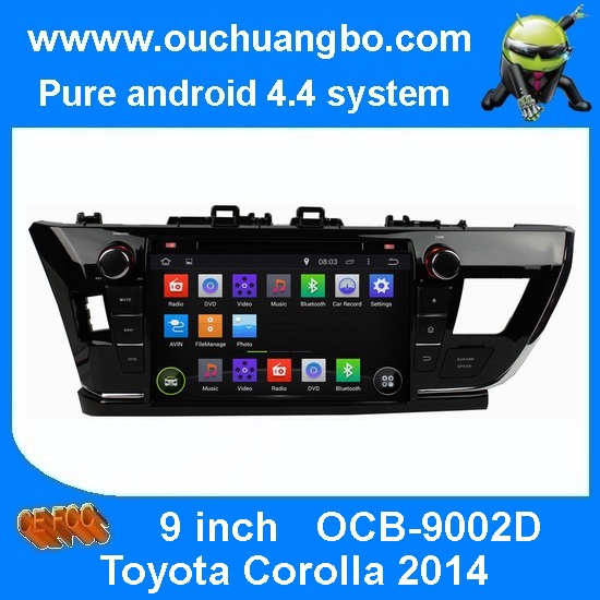 Ouchuangbo Car Multimedia Kit Head Unit for Toyota Corolla 2014 GPS Navigation Android 4.4 System OCB-7019D