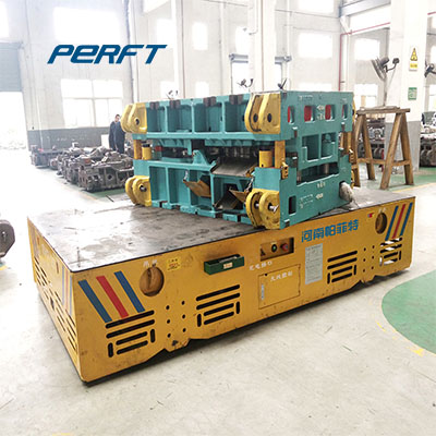 Heavy Duty Flat Bed Die Mold Material Transfer Cart Motorized Motor Drive
