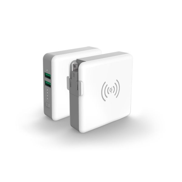 4 In 1 Plug 2 USB 5200mAh Travel Charger Power Bank