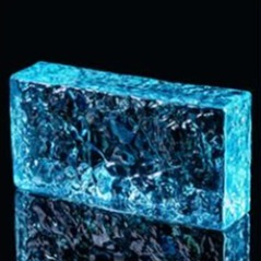 Quality Clear Crystal Glass Block Design Wall Blister Decorative Hot Melt Paint Stained Glass for sale