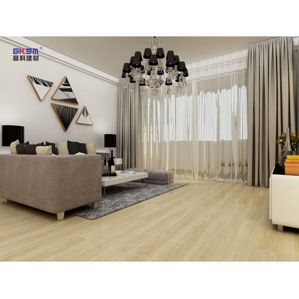 GKBM Greenpy MJ-W6002 SPC Flooring 5mm Stone Polymer Composite Rice Paddy Impression Click