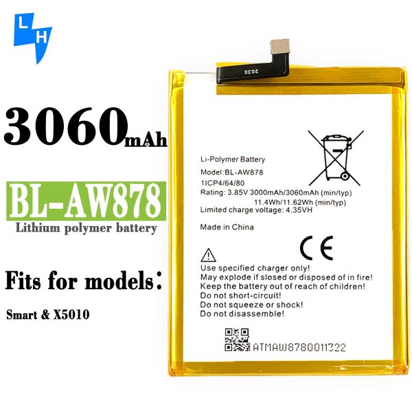 Lasting Mobile Phone Battery BL-AW878 for Infinix X5010 Coding AW878 and 3060mAh