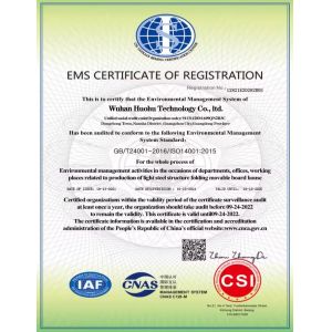 Wuhan Huohu Technology Co., Ltd. Certifications