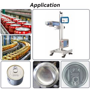 50W 100W Flying Fiber Laser Marking Machine For Stainless Steel / Medical