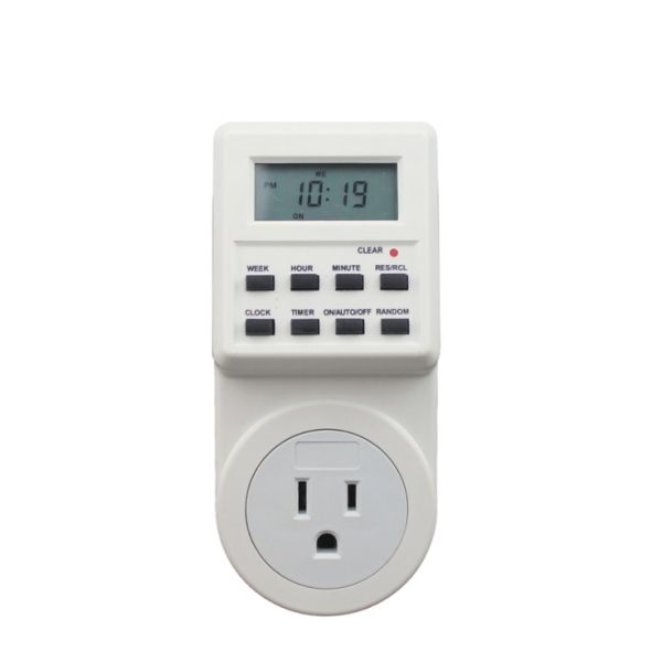 New Plug-in Programmable Timer Switch Socket with Clock Summer Time Random Function
