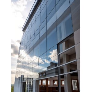 OEM Exterior Glass Aluminium Curtain Wall Windproof Thermal Insulation