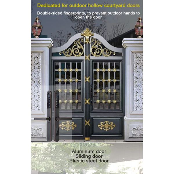 TuyaSmart Waterproof Door Lock WiFi Double Side Fingerprint Smart Lock