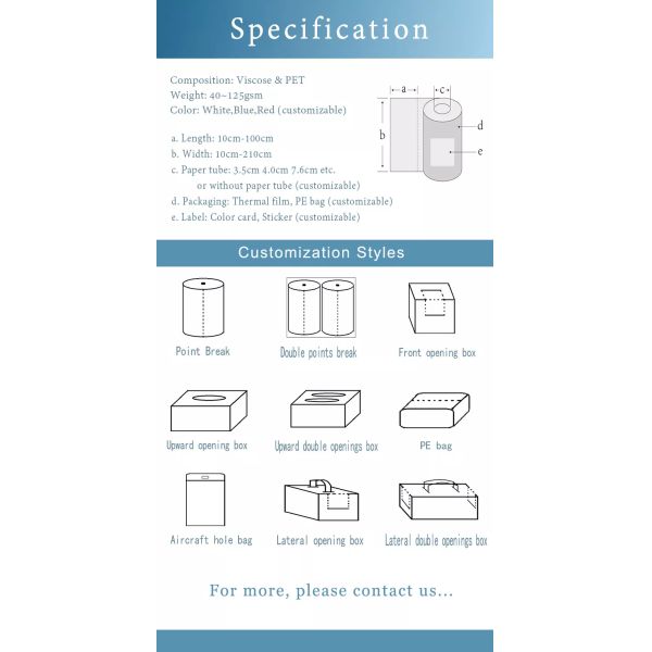 Disposable Spunlace Household Cleaning Wipes Free Sample For Kitchen