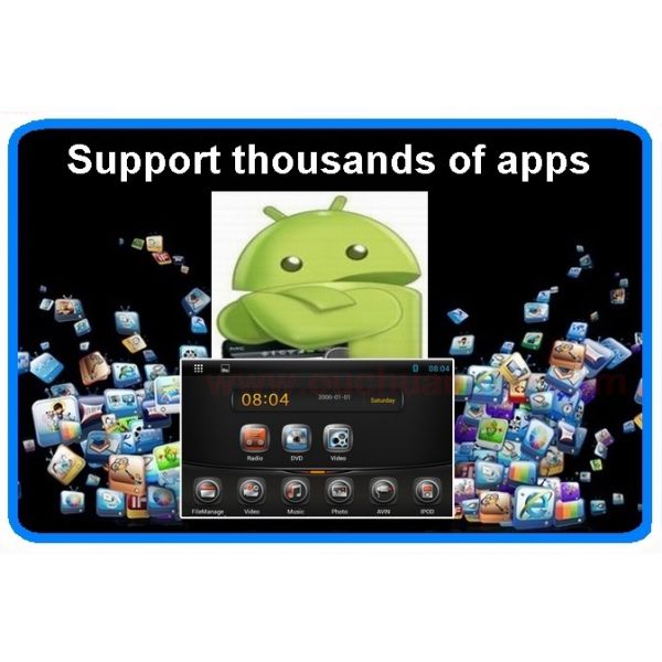 Ouchuangbo 2 din Touch Screen Android 4.2 Car DVD Stereo Radio System for Honda Civic (left) 2006-2011 OCB-7035C