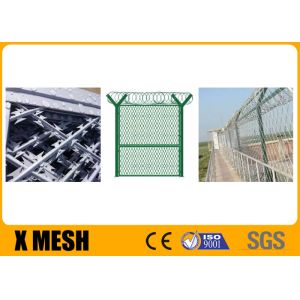 Cheap 2440mm Height Security Metal Fencing 51mmx152mm Diamond Hole Size wholesale