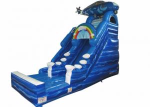Cheap Digital print inflatable Naval Air Force Helicopter standard slide inflatable high dry slide for Children under 15 years wholesale