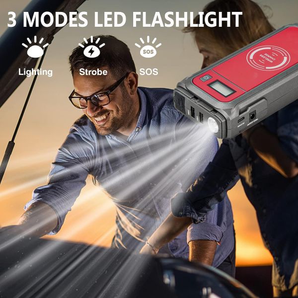 Smart 20000 Amp 12v 24v Jump Starter Electronic With Lithium Battery