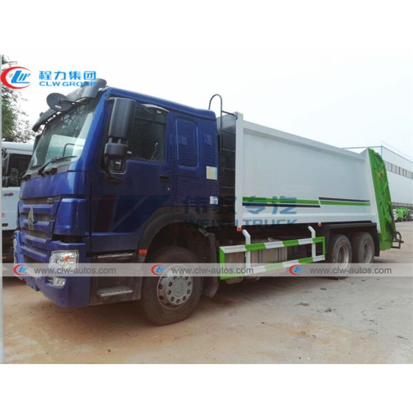 RHD Howo 18m3 20m3 Rear Loader Refuse Disposal Truck