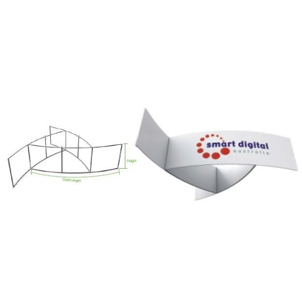 Easy Assemble Tension Fabric Displays , Hang Stretch Fabric Trade Show Displays Custom