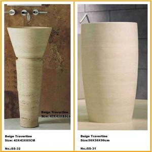 Cheap Stone Natural Bathroom Counter Pedestal Sink for Kitchen and Bathroom wholesale