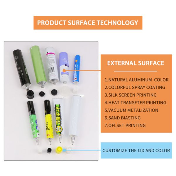 Eco Friendly Aluminum Soft Tube Empty Cosmetic Packing With Free Sample