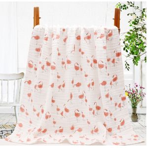 Buy cheap Plants Flower Pattern 40S Cotton 6 Layer Gauze Fabric High Hygroscopicity from wholesalers