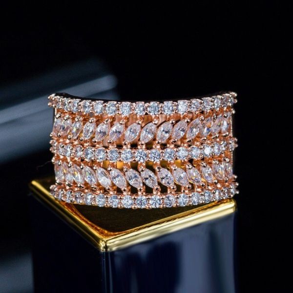 Silver Charm Crystal CZ Ring For Women Fashion Wedding Engagement Ring Fashion Jewelry Party Finger Ring ColJewelry Gift