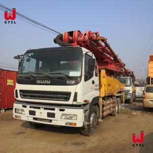 China ISUZU 6x4 Chassis Used Concrete Pump Truck With Good Condition on sale