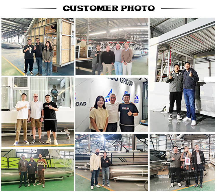 Leisure Pontoon Boats With Bluetooth Enabled Stereo System And LED Navigation Lights