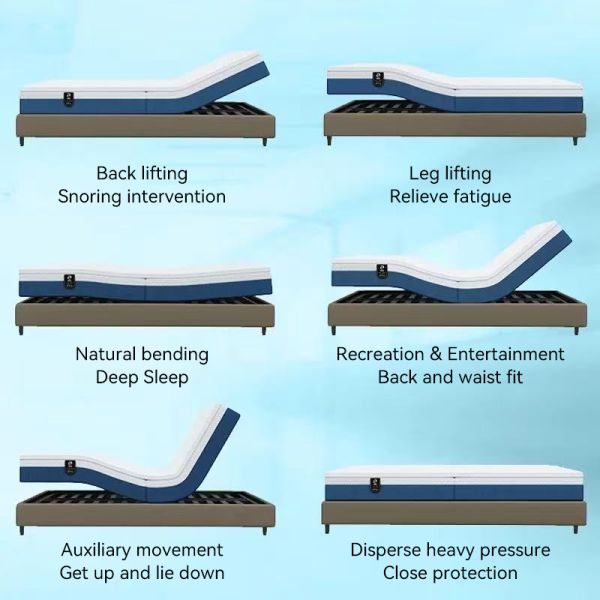 Hotel Smart Bed Mattress Adjustable Firmness Intelligent Mattress With Adjustable Firmness