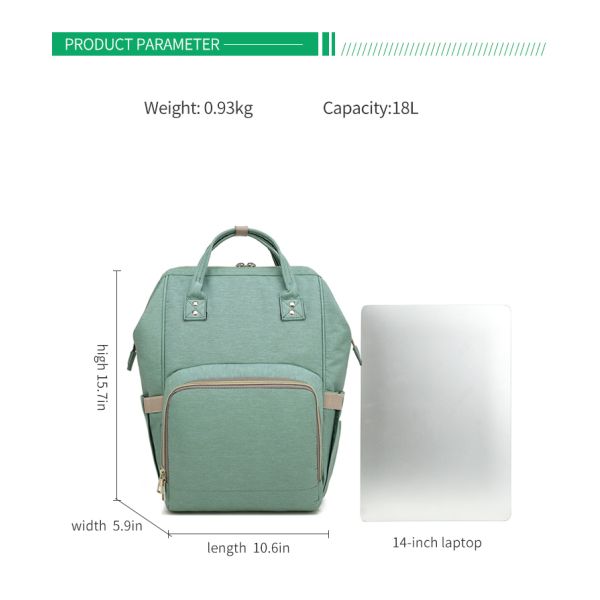 Oxford Fabric Tactical Diaper Bag Backpack With Changing Pad