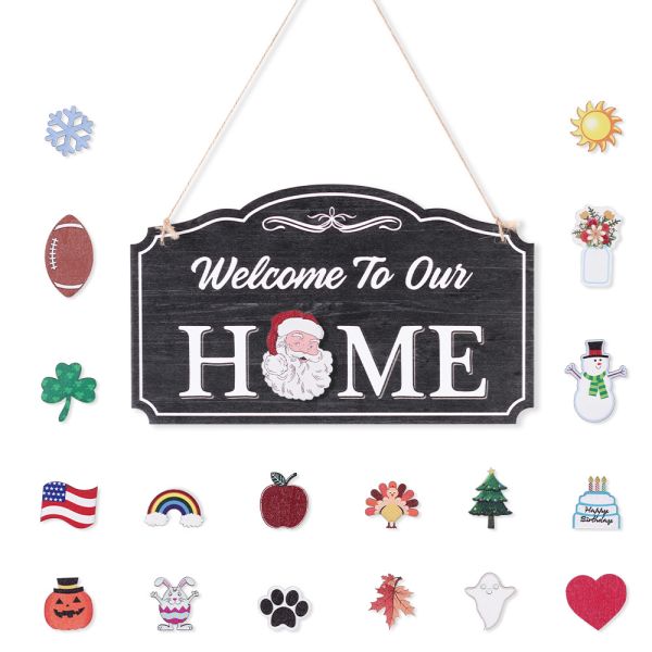 Wooden Home Front Door Decor-welcome Home Sign for Gift